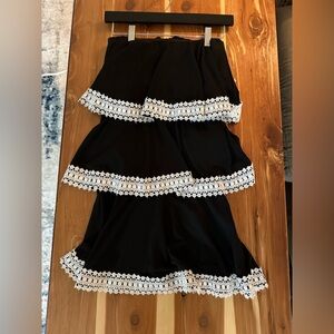 Judith March Black &White Layered Dress